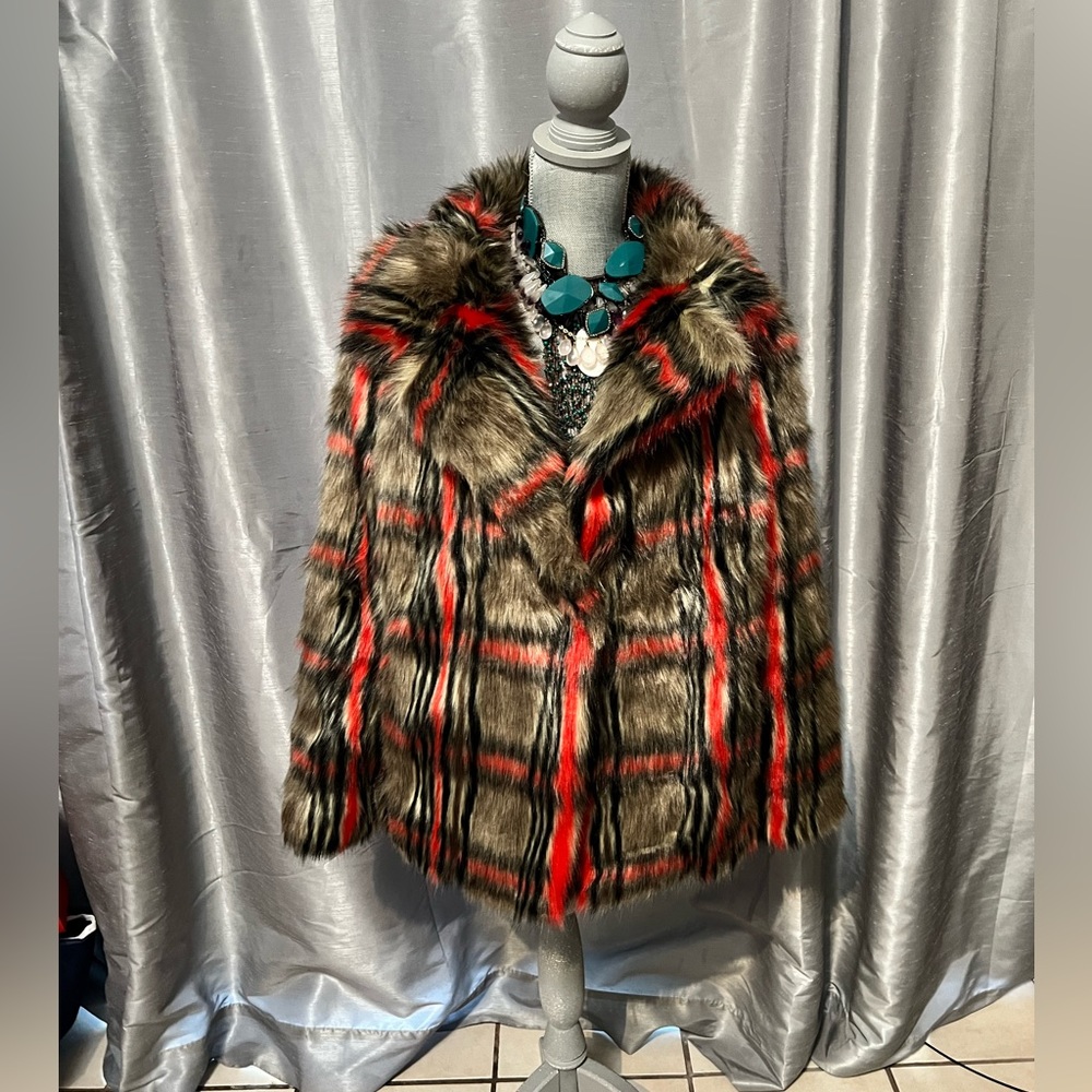 Beautiful, like new, Rino & Pelle faux fur coat. Size EU38/US 6 or M